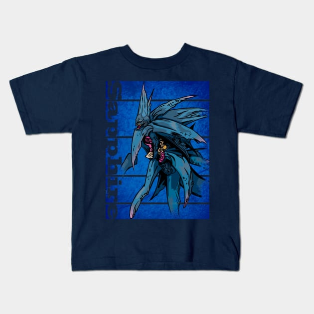 Sapphire Kids T-Shirt by Beanzomatic